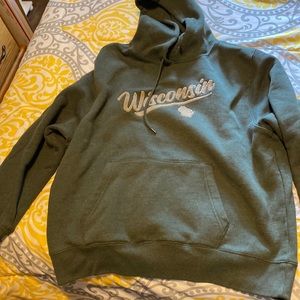 Wisconsin hooded sweatshirt in like new condition